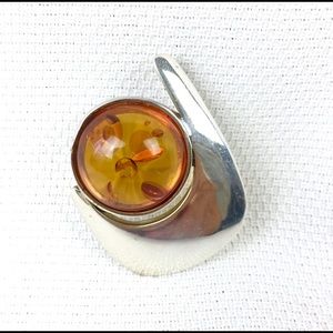 EF Einer Fehrn 925 Silver Baltic Amber Pendant